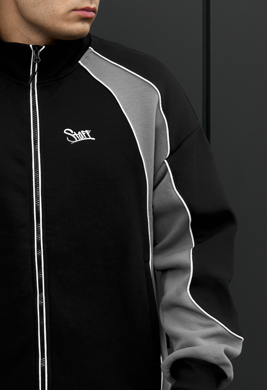 Olimpijka Staff mit gray & black reflective  fleece