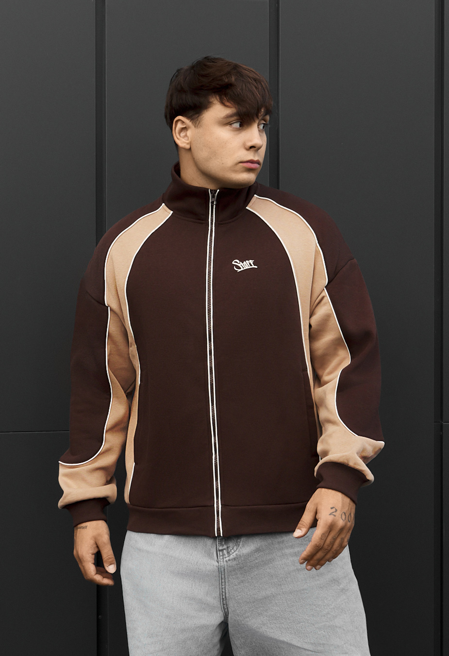 Olimpijka Staff mit brown & beige reflective fleece
