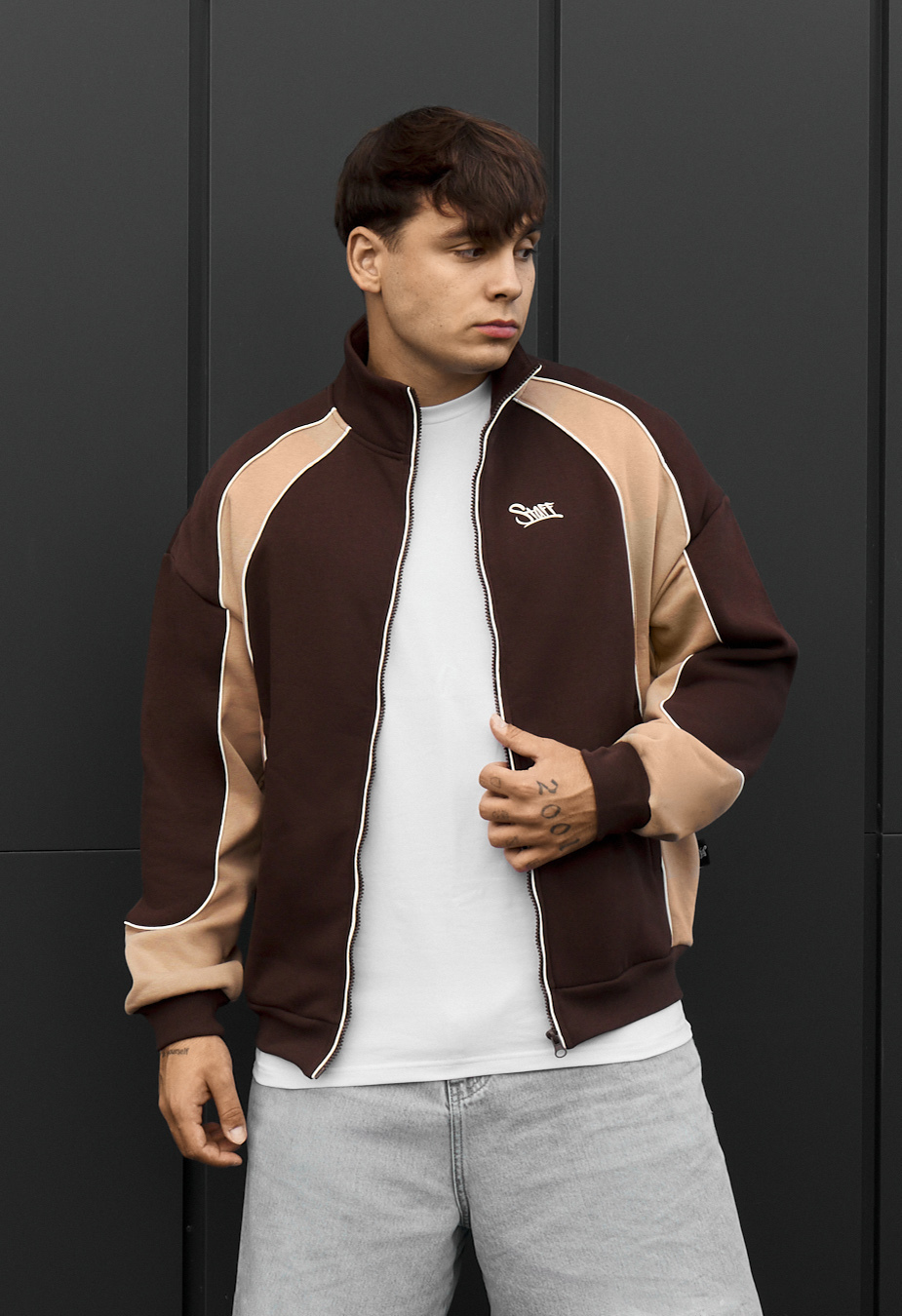 Olimpijka Staff mit brown & beige reflective fleece
