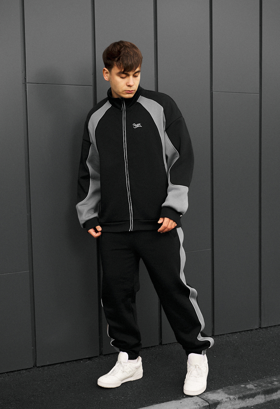 Dres Staff mik logo reflective oversize fleece