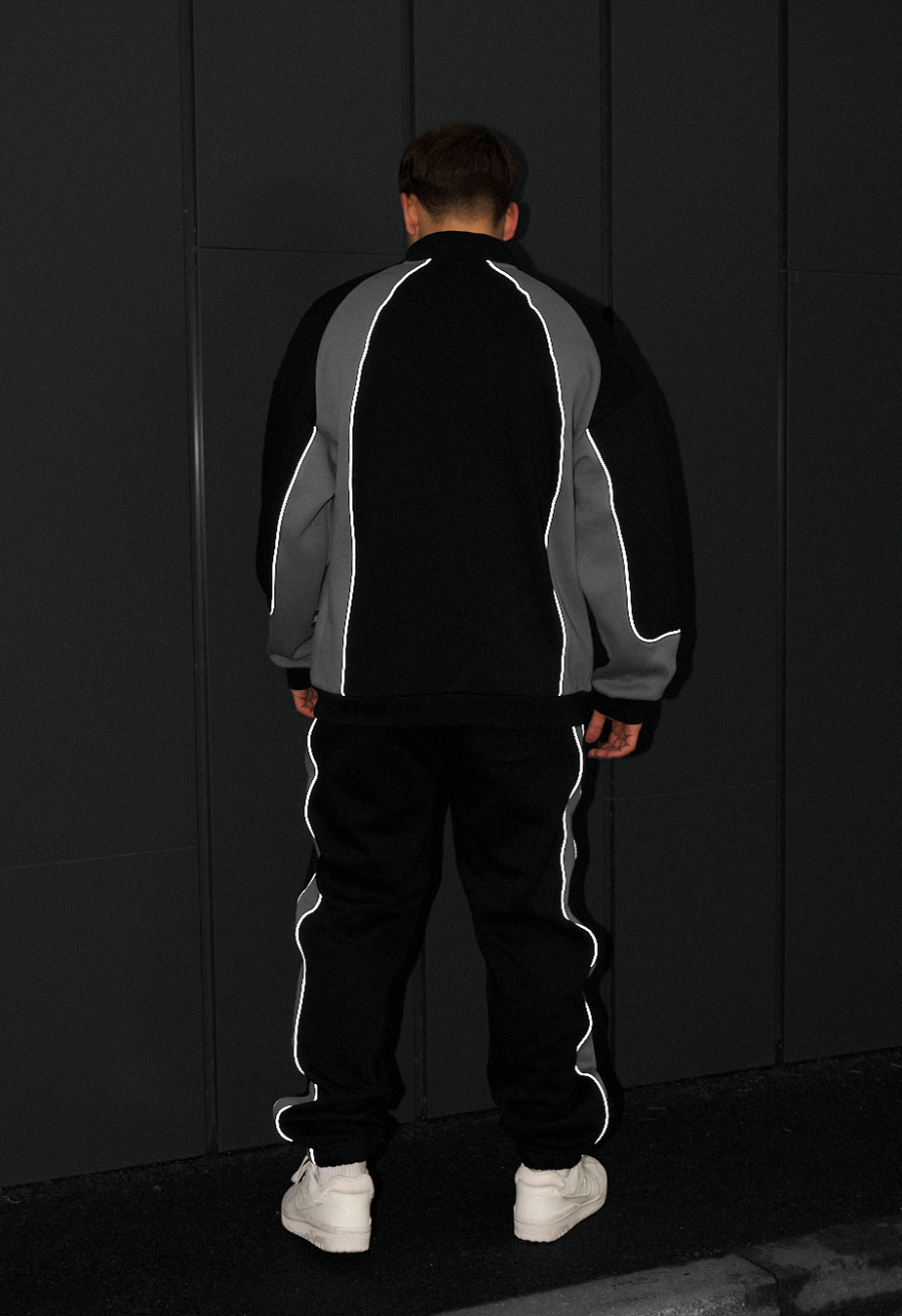 Dres Staff mik logo reflective oversize fleece