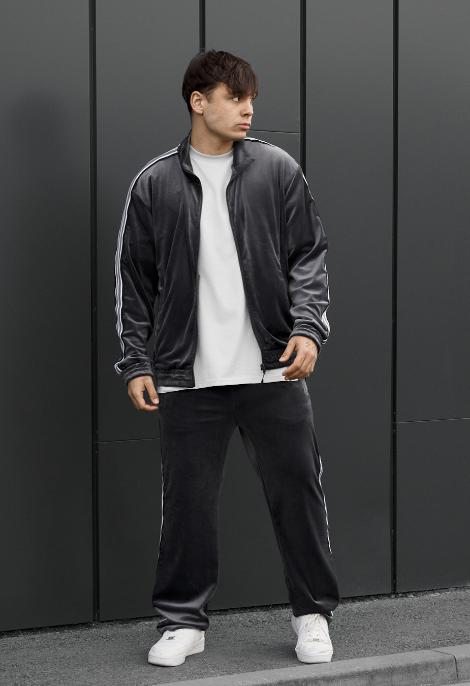 Dres Staff van graphite zip