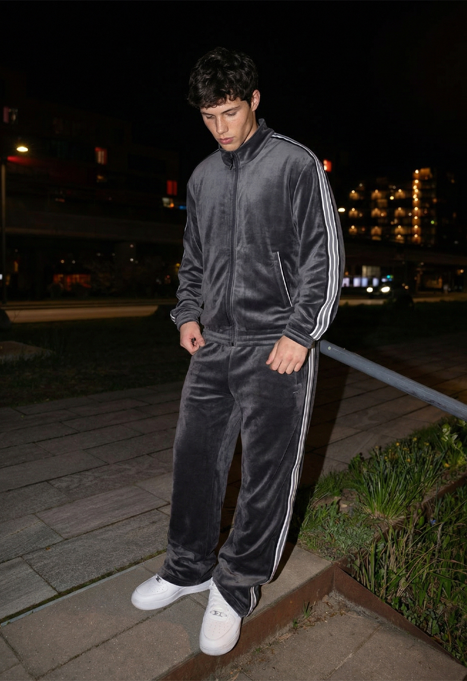 Dres Staff van graphite zip