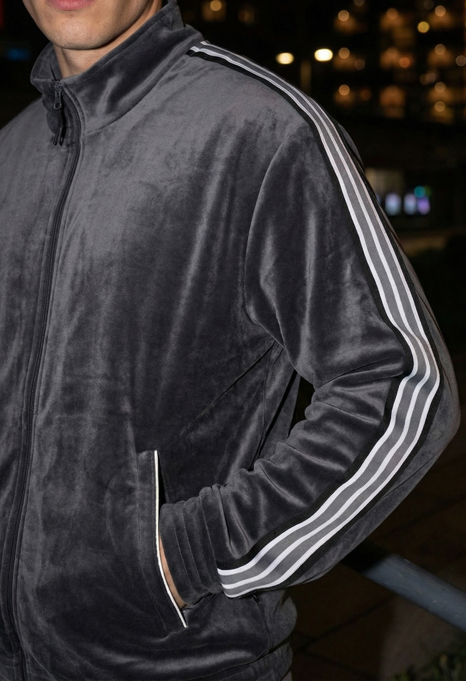 Dres Staff van graphite zip