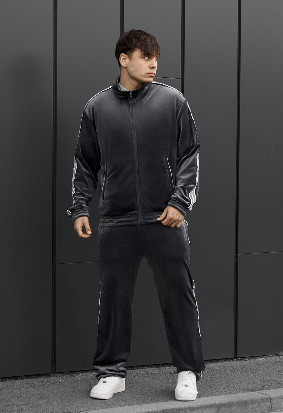 Dres Staff van graphite zip