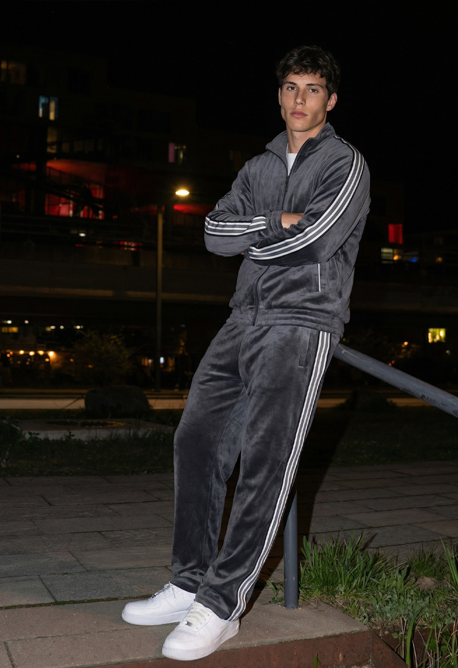 Dres Staff van graphite zip