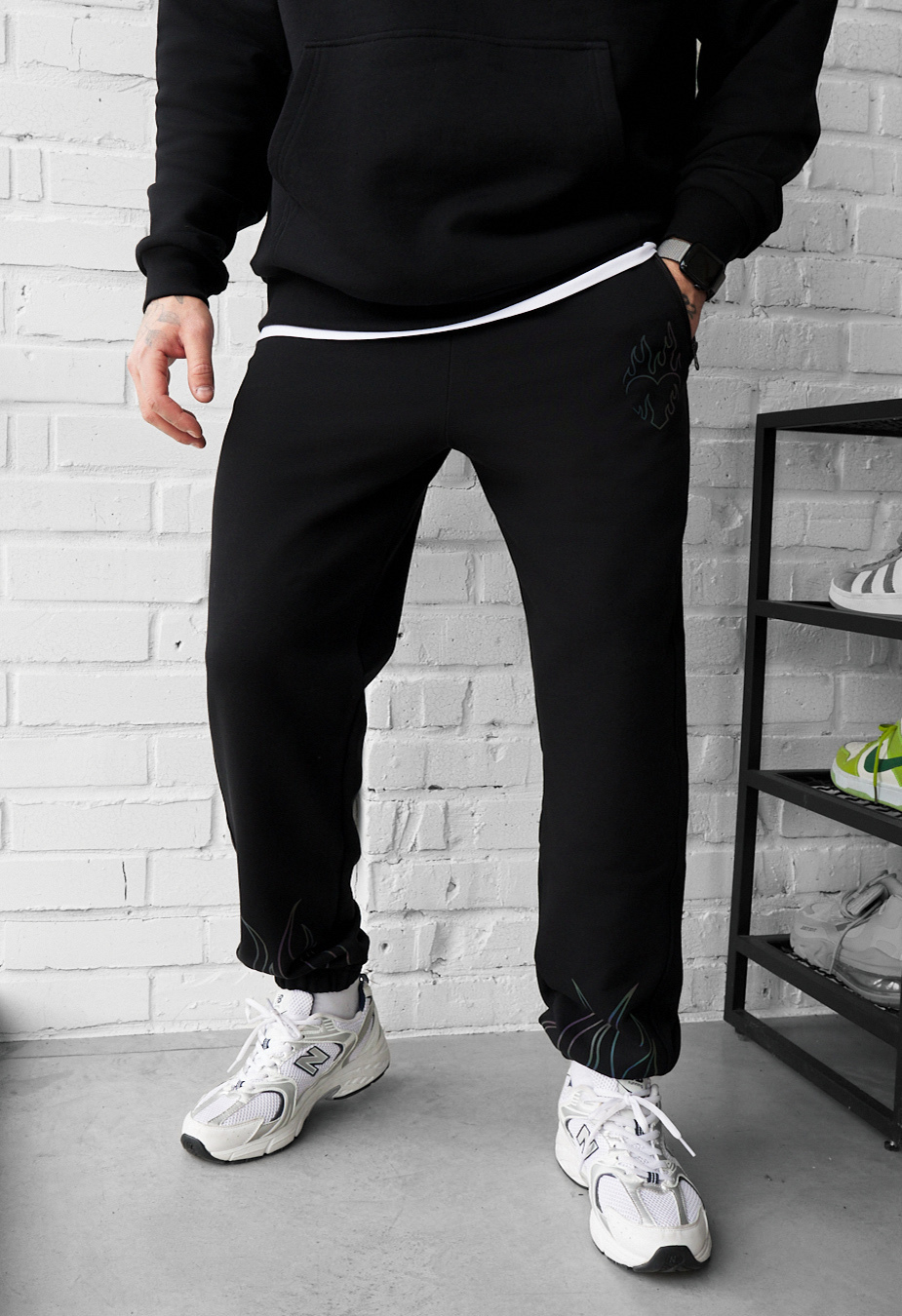 Spodnie dresowe Staff clo heart & fire reflective