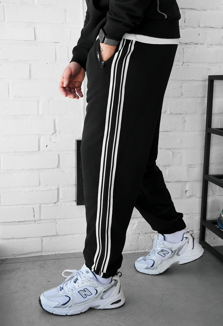 Spodnie Staff un black 2 lampas