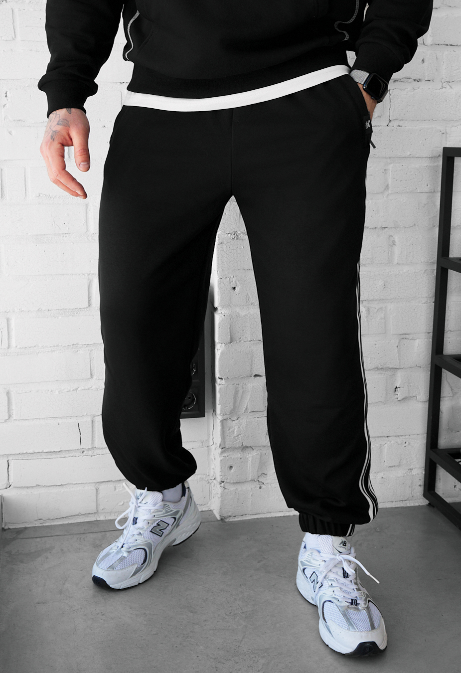 Spodnie Staff un black 2 lampas