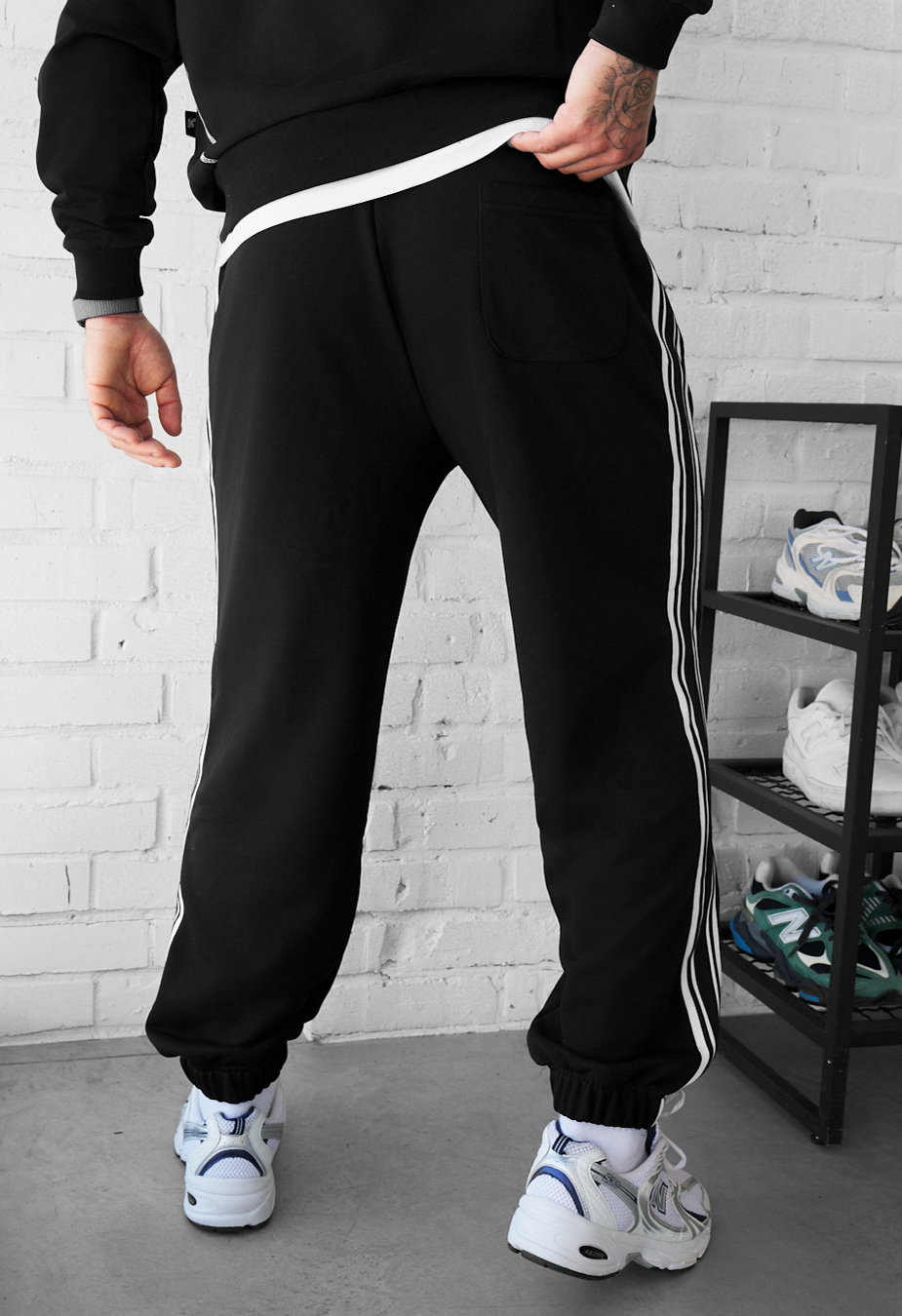 Spodnie Staff un black 2 lampas