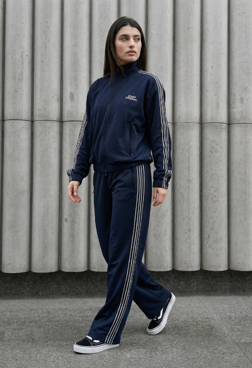 Dres Staff vi navy logo zip oversize