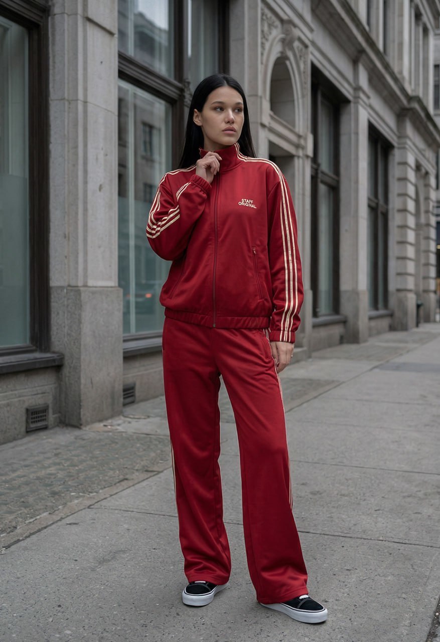 Dres Staff vi red logo zip oversize