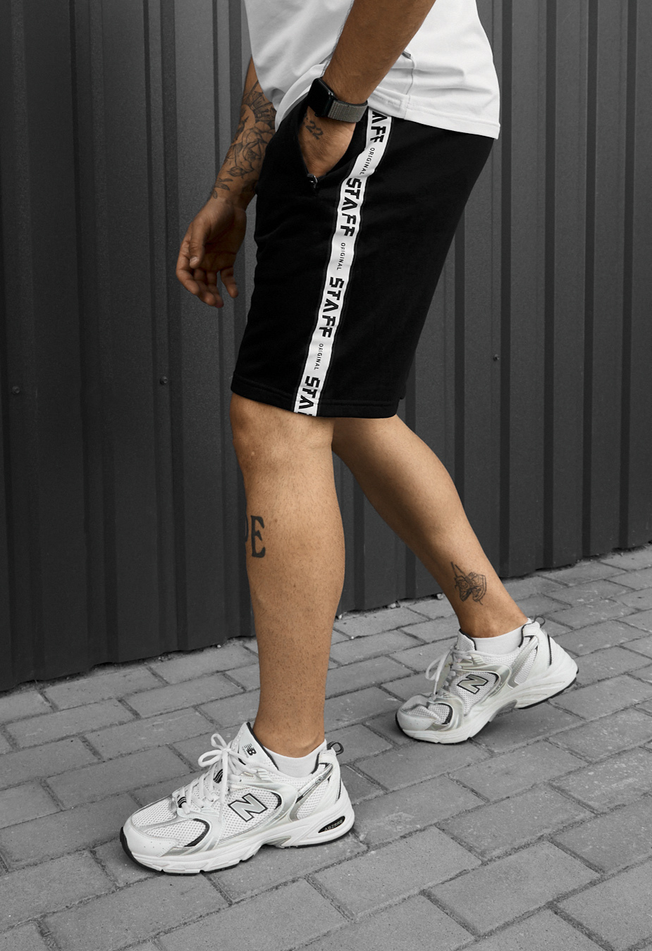 Spodenki Staff lam black logo