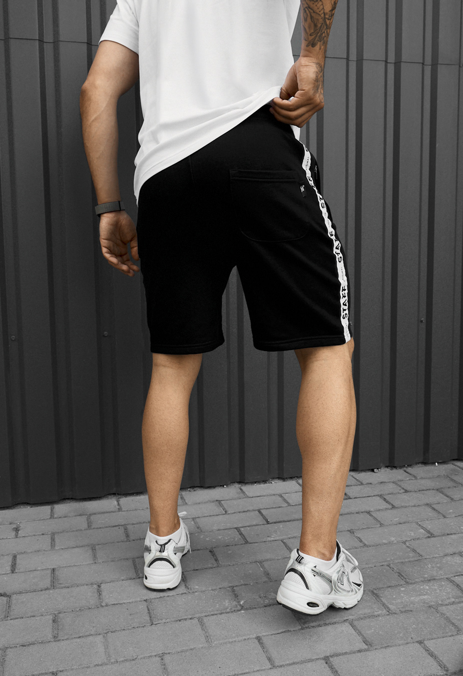Spodenki Staff lam black logo