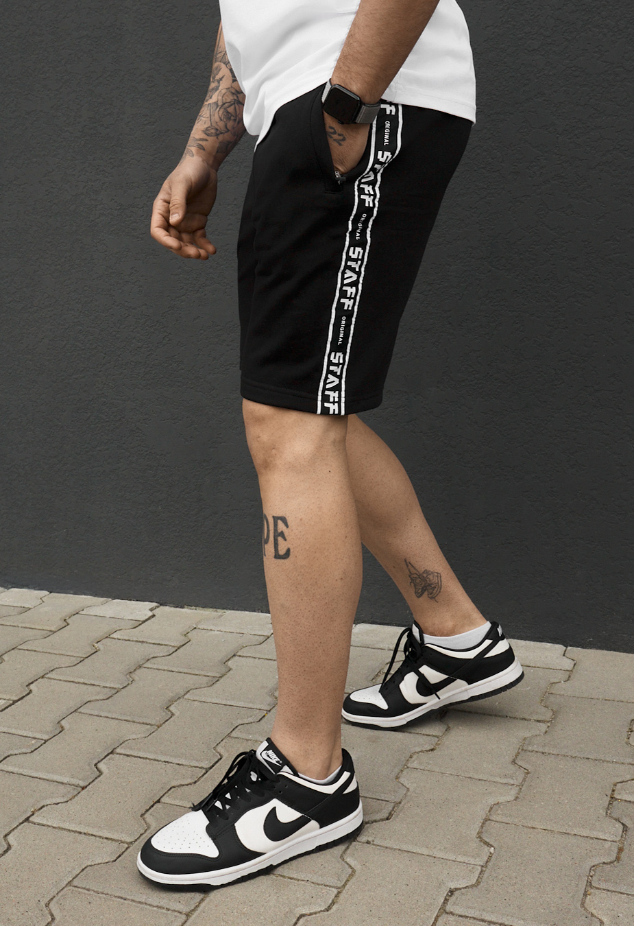 Spodenki Staff lam black logo