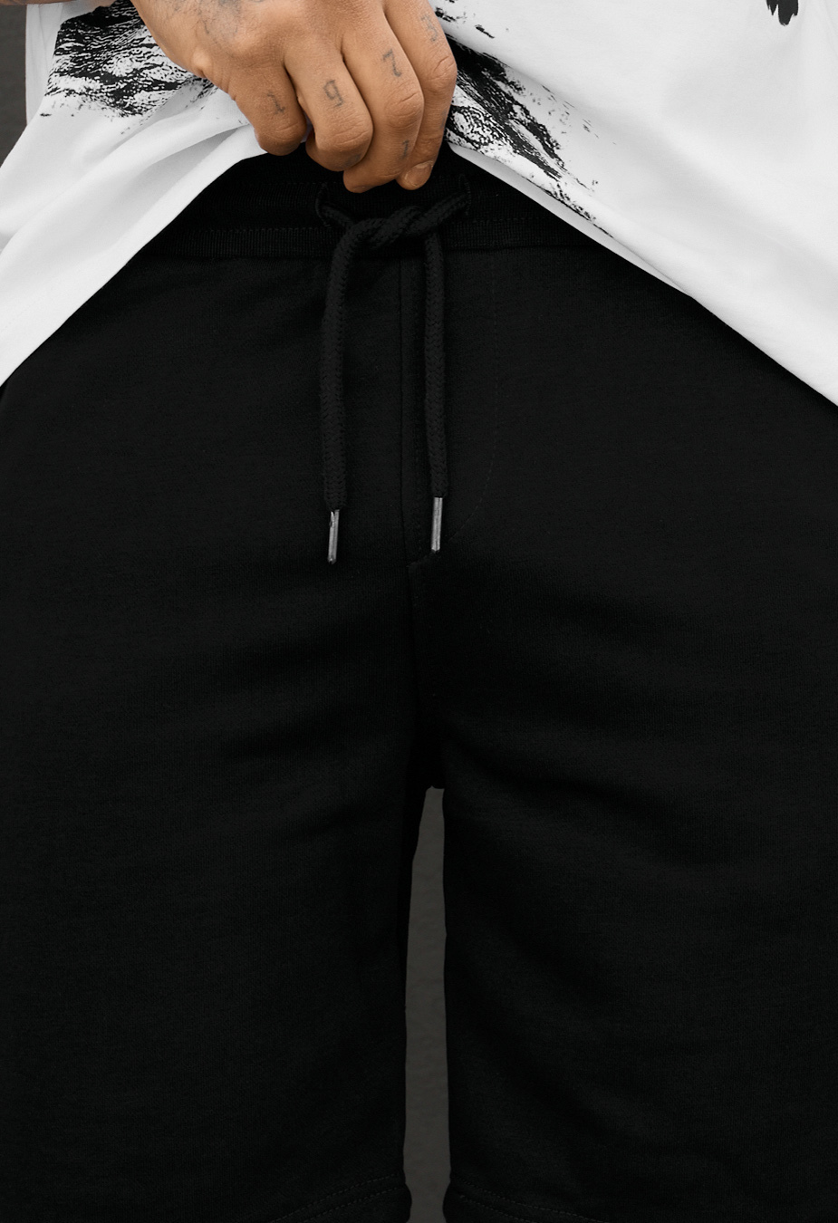 Spodenki Staff lam black & light gray
