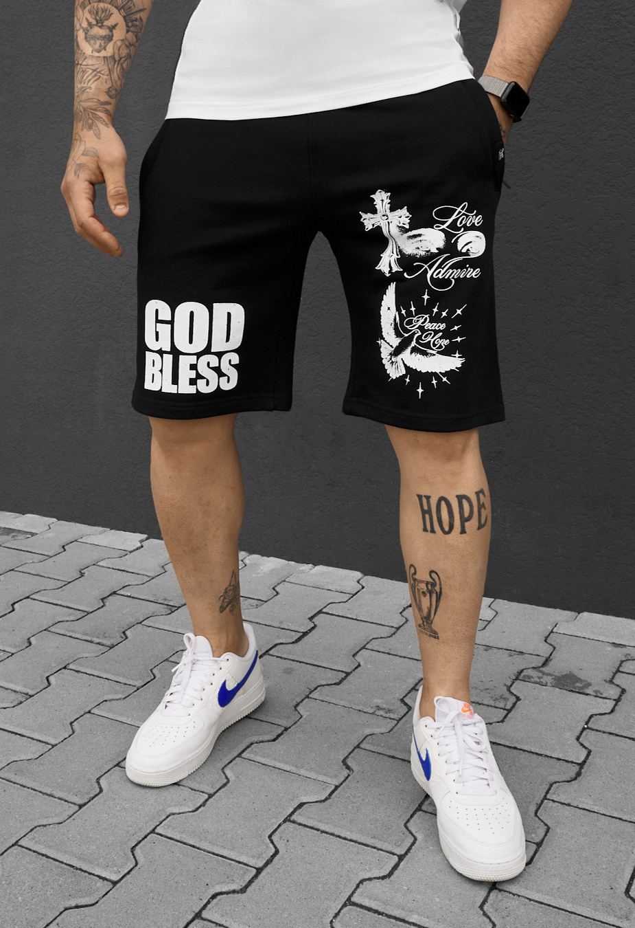 Spodenki Staff God bless