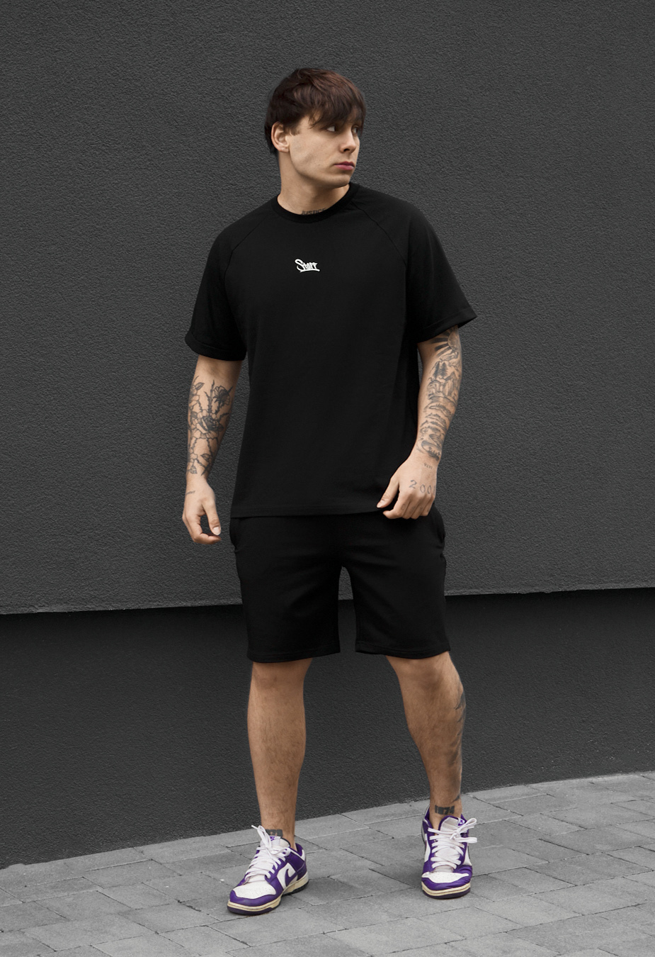 Komplet koszulka + spodenki Staff mb logo black