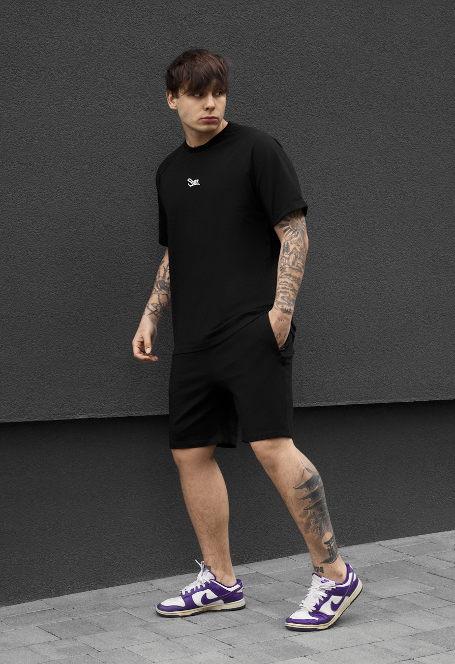 Komplet koszulka + spodenki Staff mb logo black