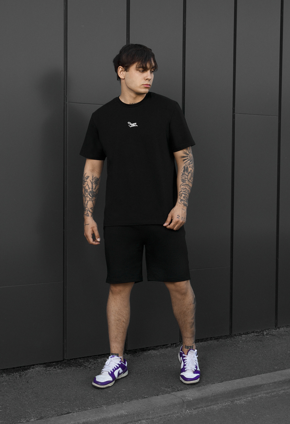 Komplet koszulka + spodenki Staff sp logo black