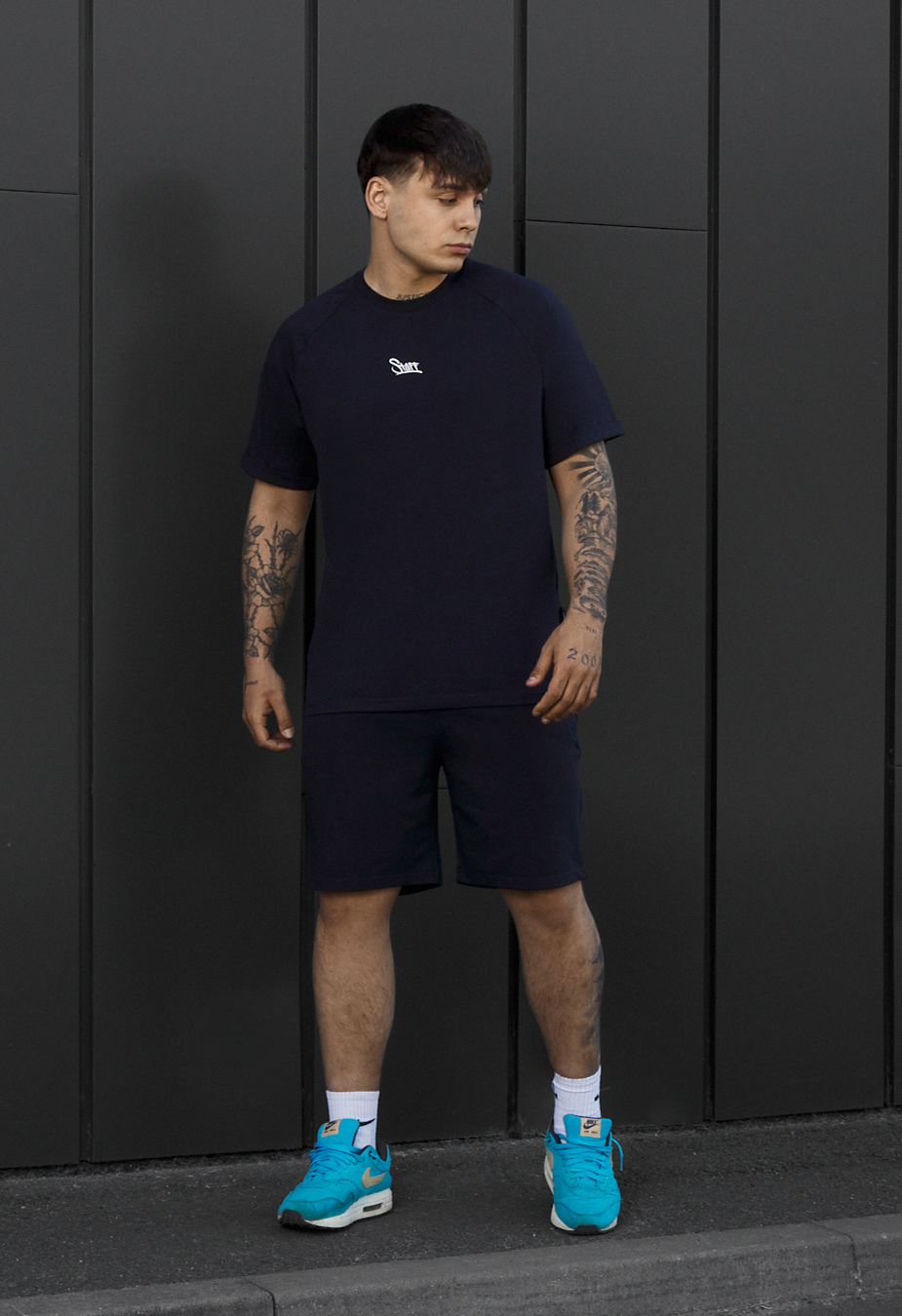 Komplet koszulka + spodenki Staff mb logo navy