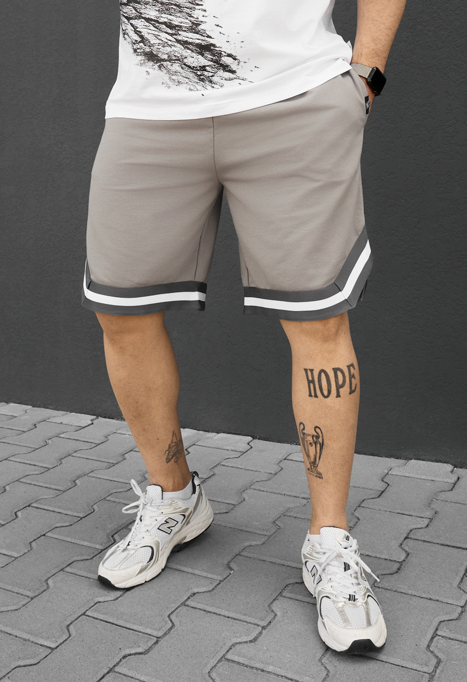 Spodenki Staff tw gray