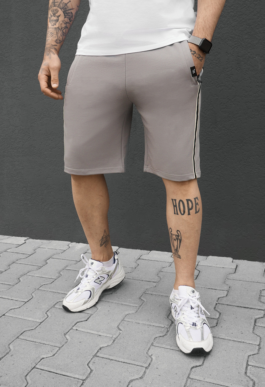 Spodenki Staff sla light gray
