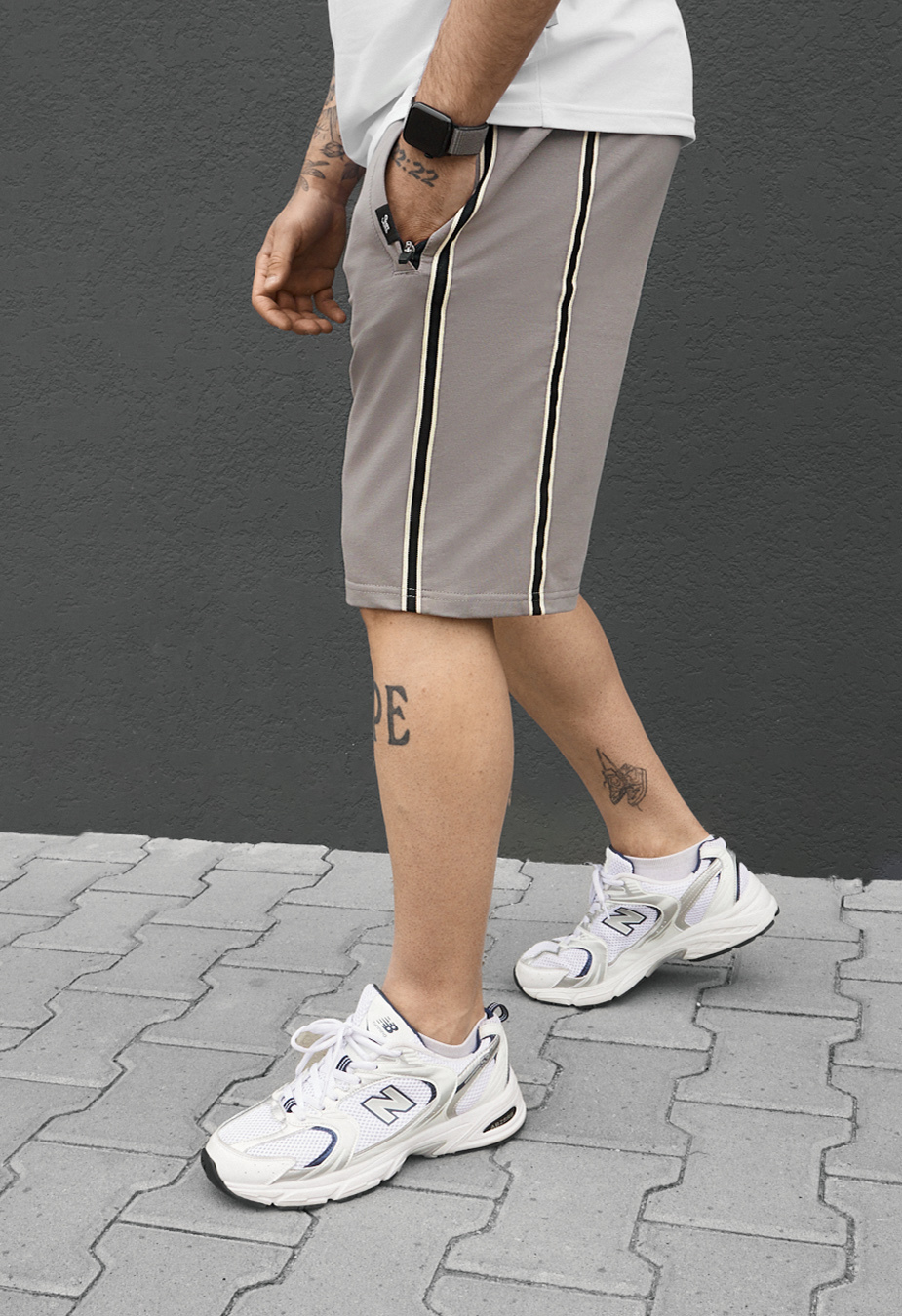 Spodenki Staff sla light gray