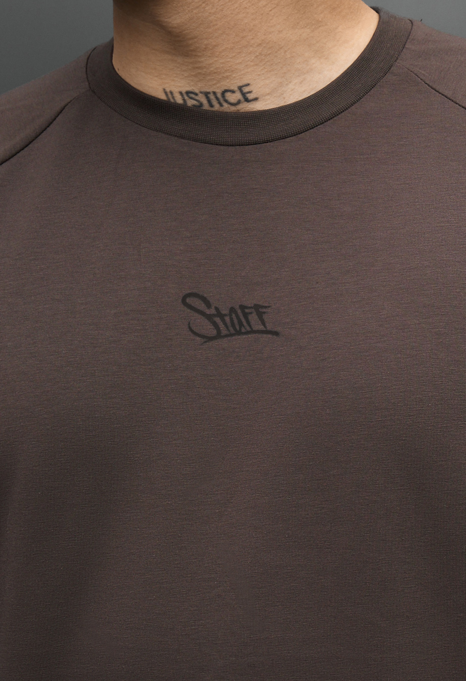 Komplet koszulka + spodenki Staff mb logo dark brown