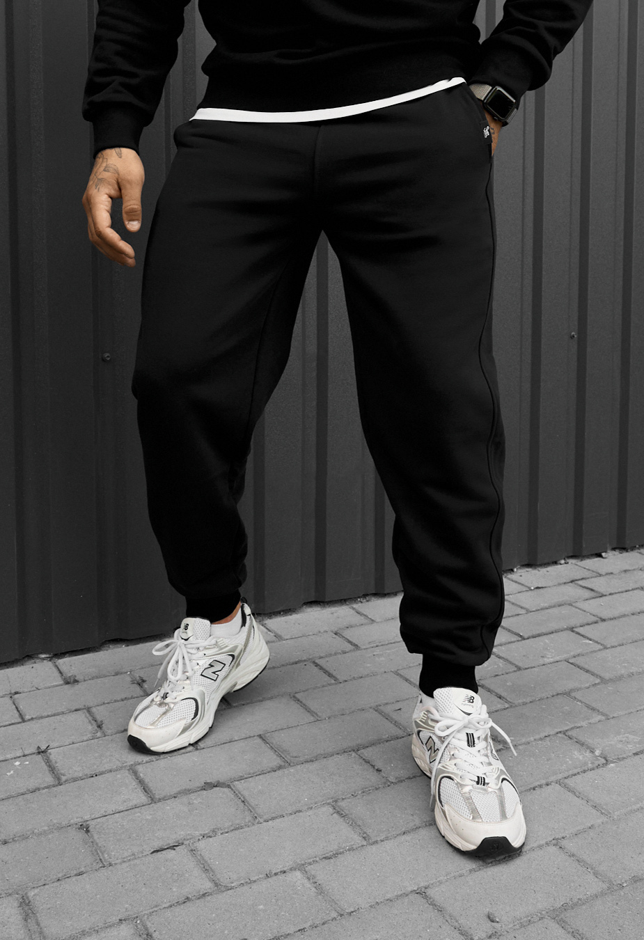 Spodnie dresowe Staff rol black fleece