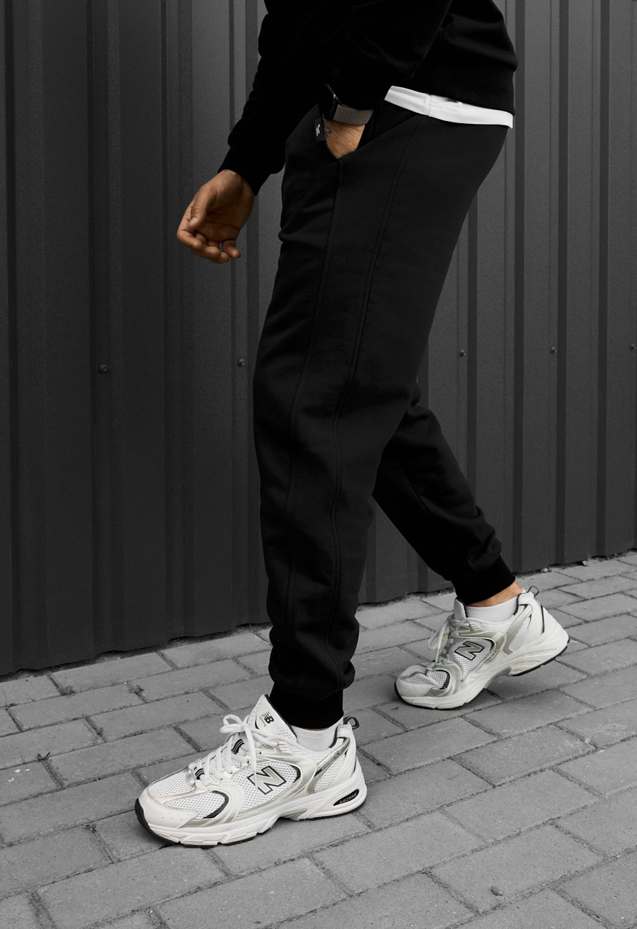 Spodnie dresowe Staff rol black fleece
