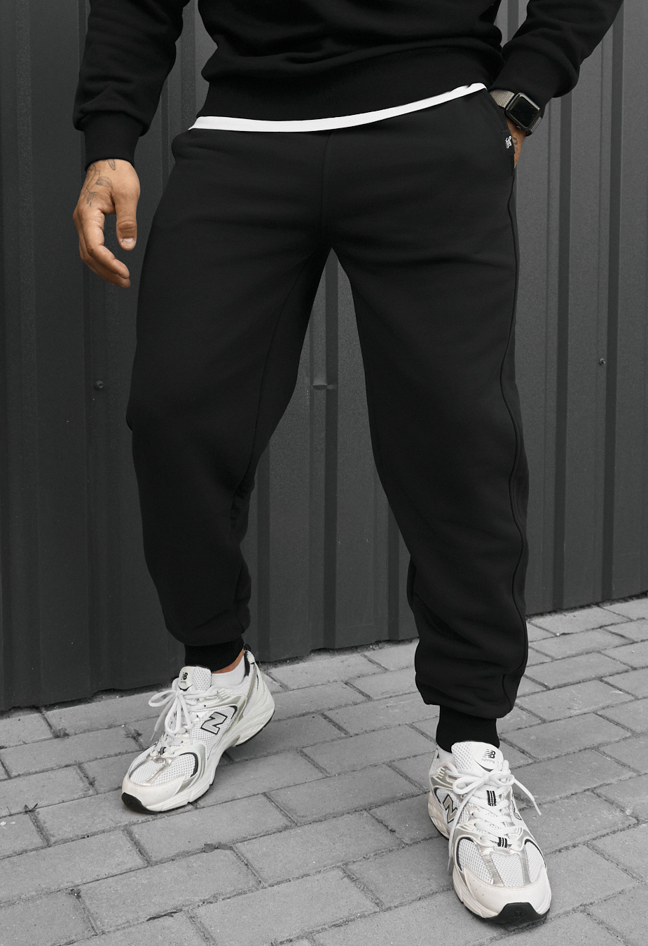Spodnie dresowe Staff rol black fleece