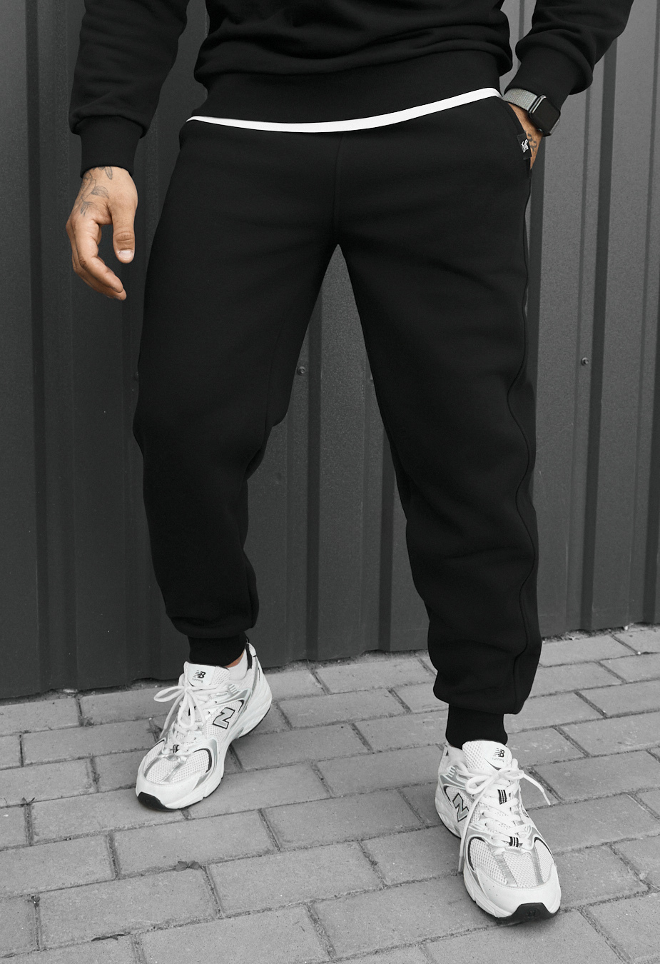 Spodnie dresowe Staff rol black fleece