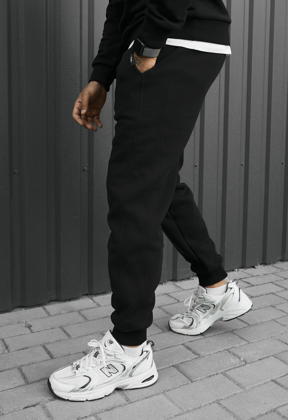 Spodnie dresowe Staff rol black fleece