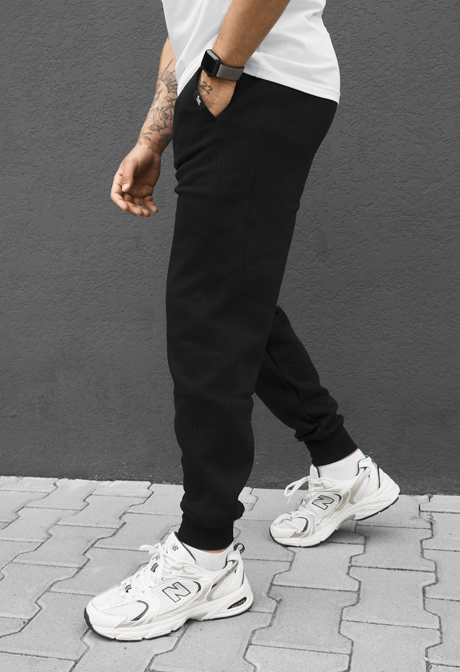 Spodnie dresowe Staff rol black fleece