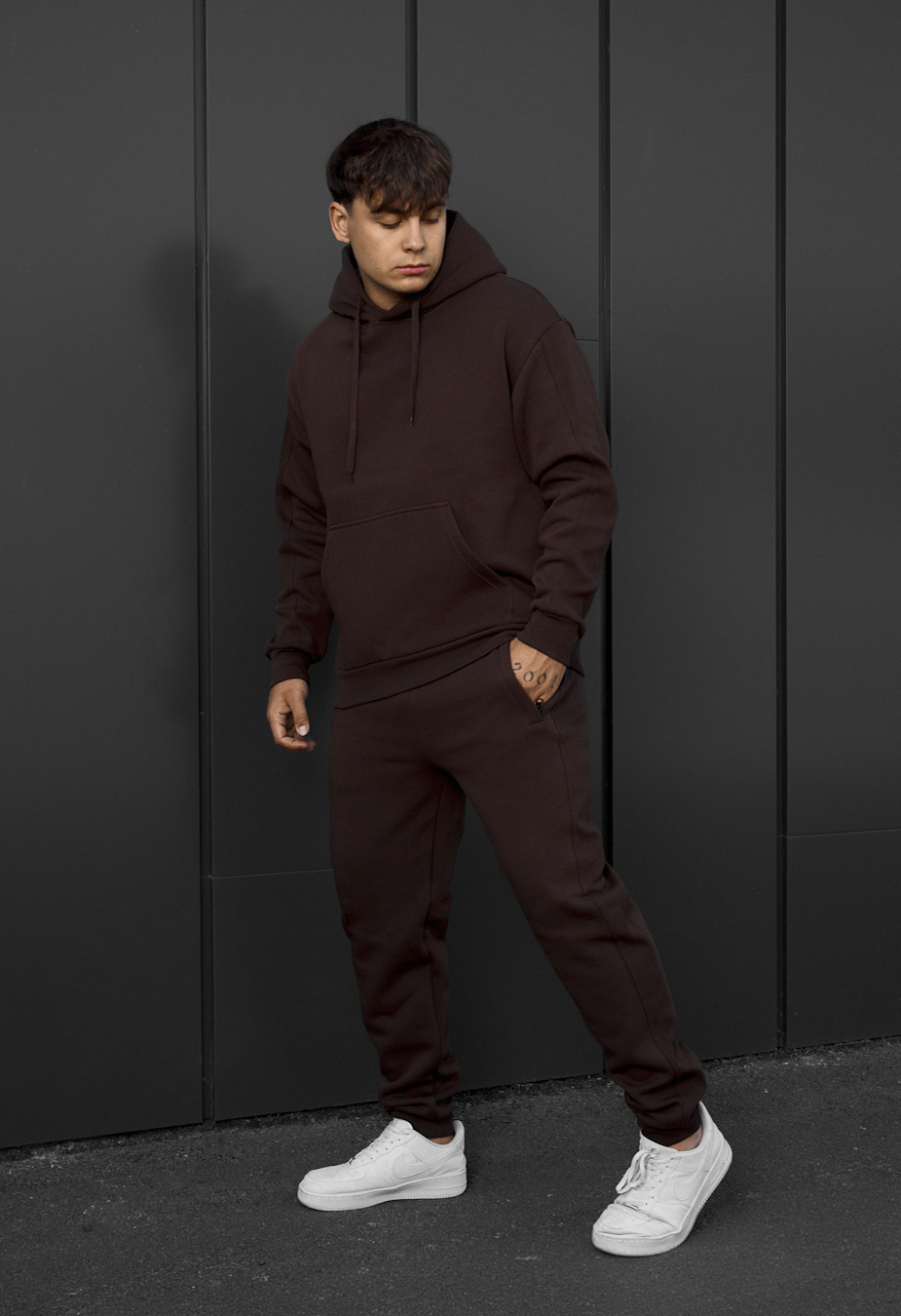 Dres Staff cr dark brown fleece
