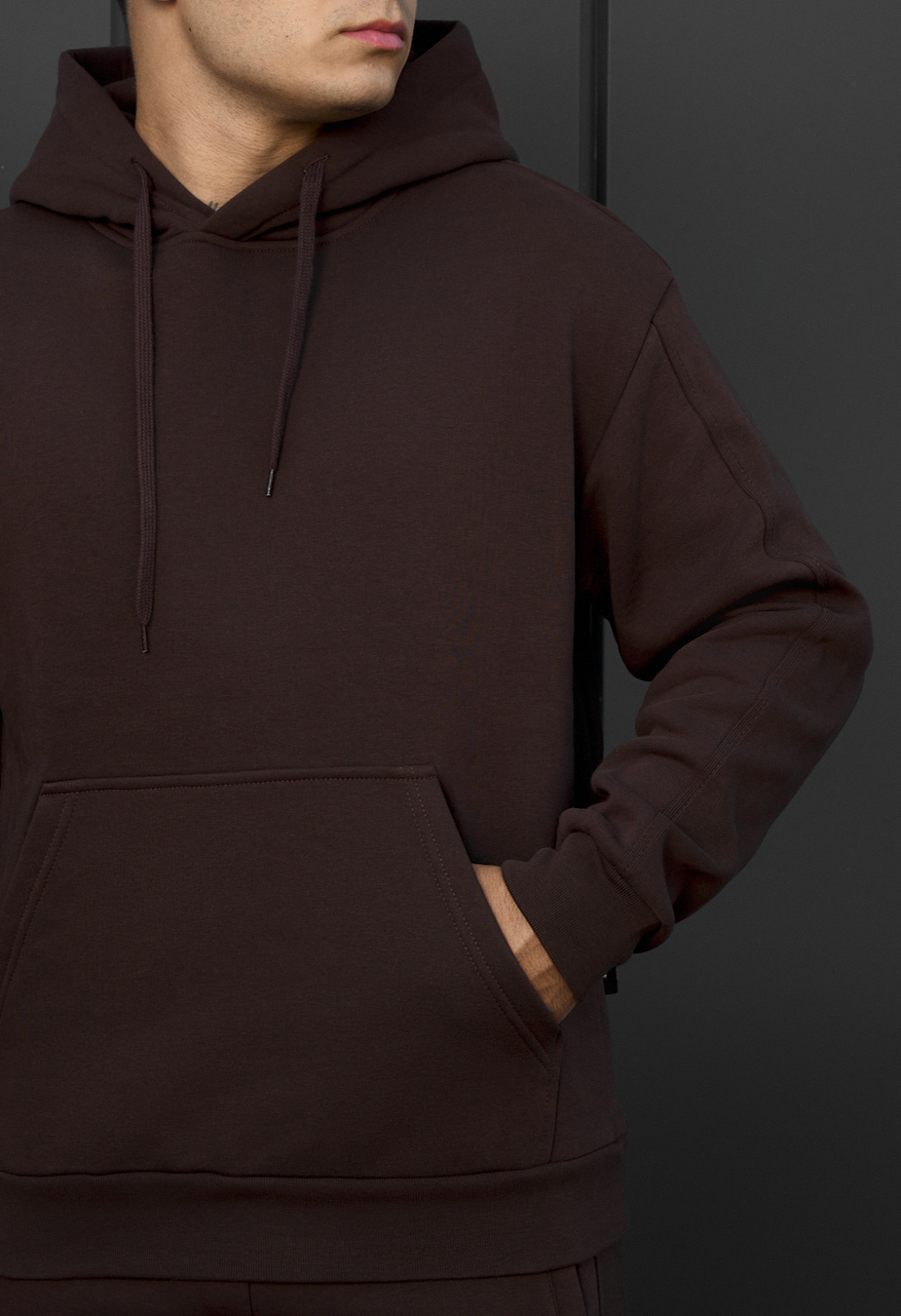 Dres Staff cr dark brown fleece