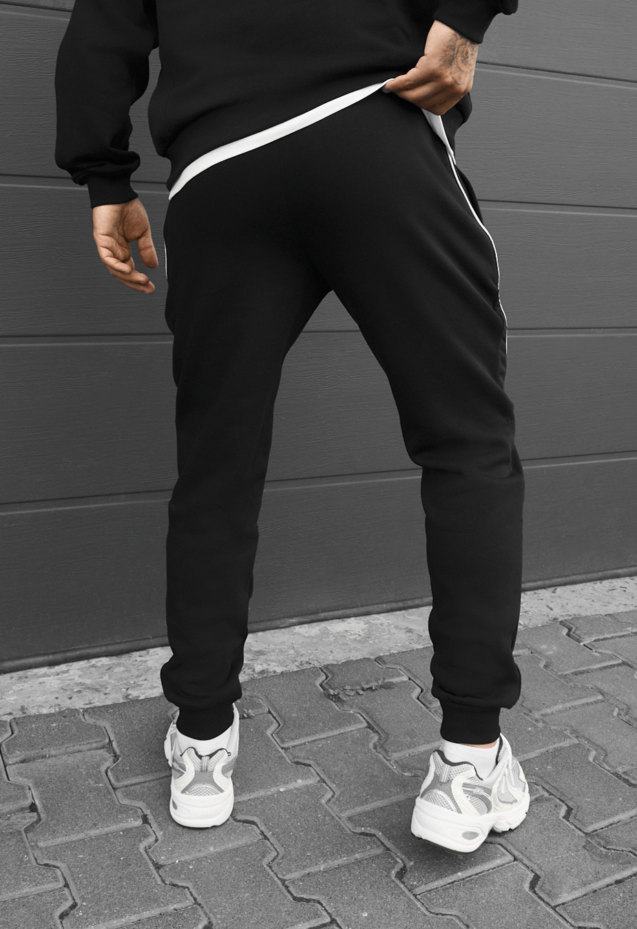 Spodnie dresowe Staff tlo black reflective fleece