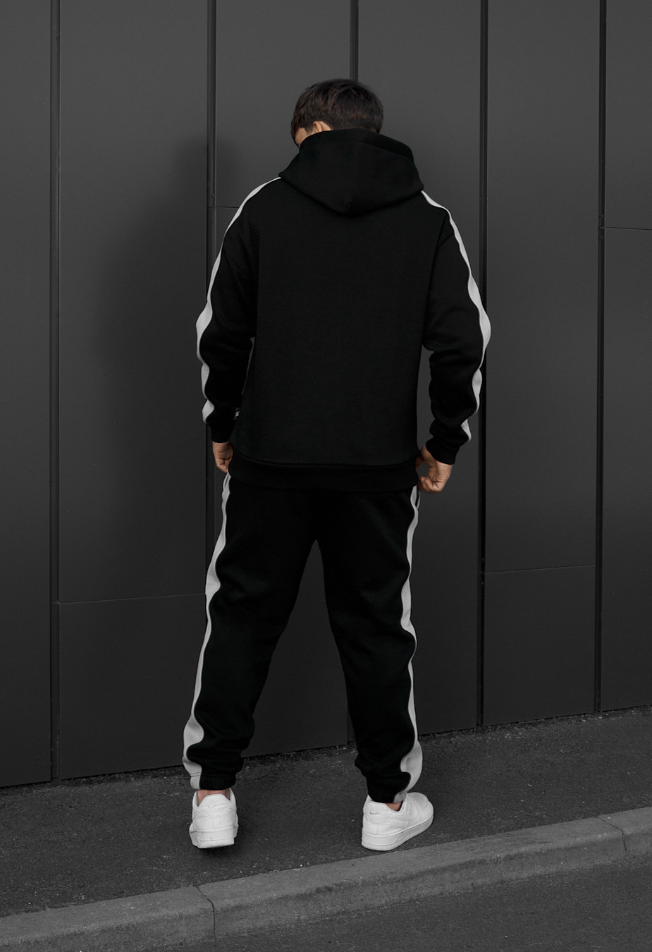 Dres Staff rik black & gray oversize fleece