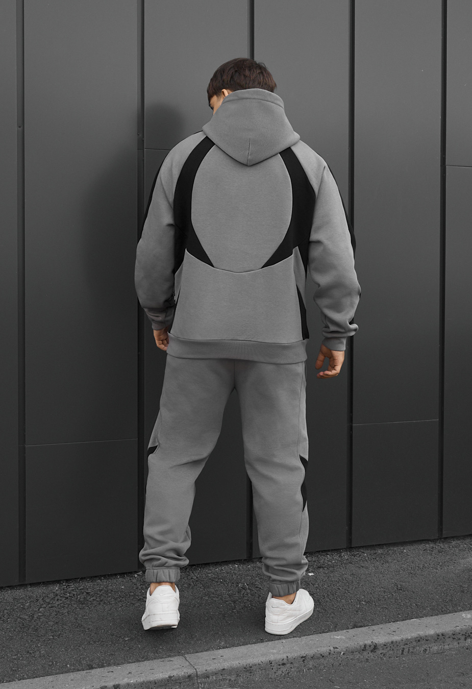 Dres Staff mil gray & black oversize fleece