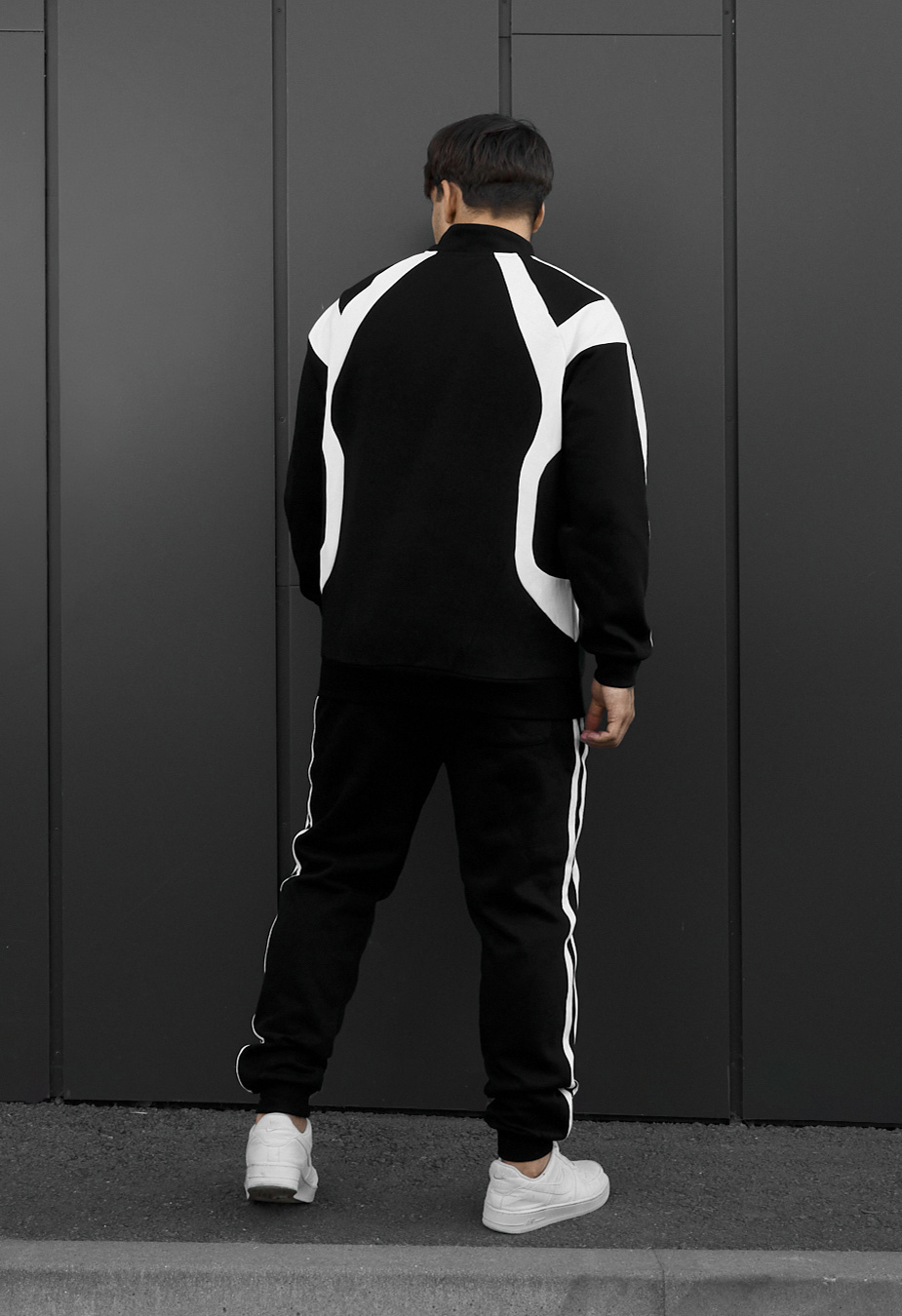 Dres Staff ham black & white fleece
