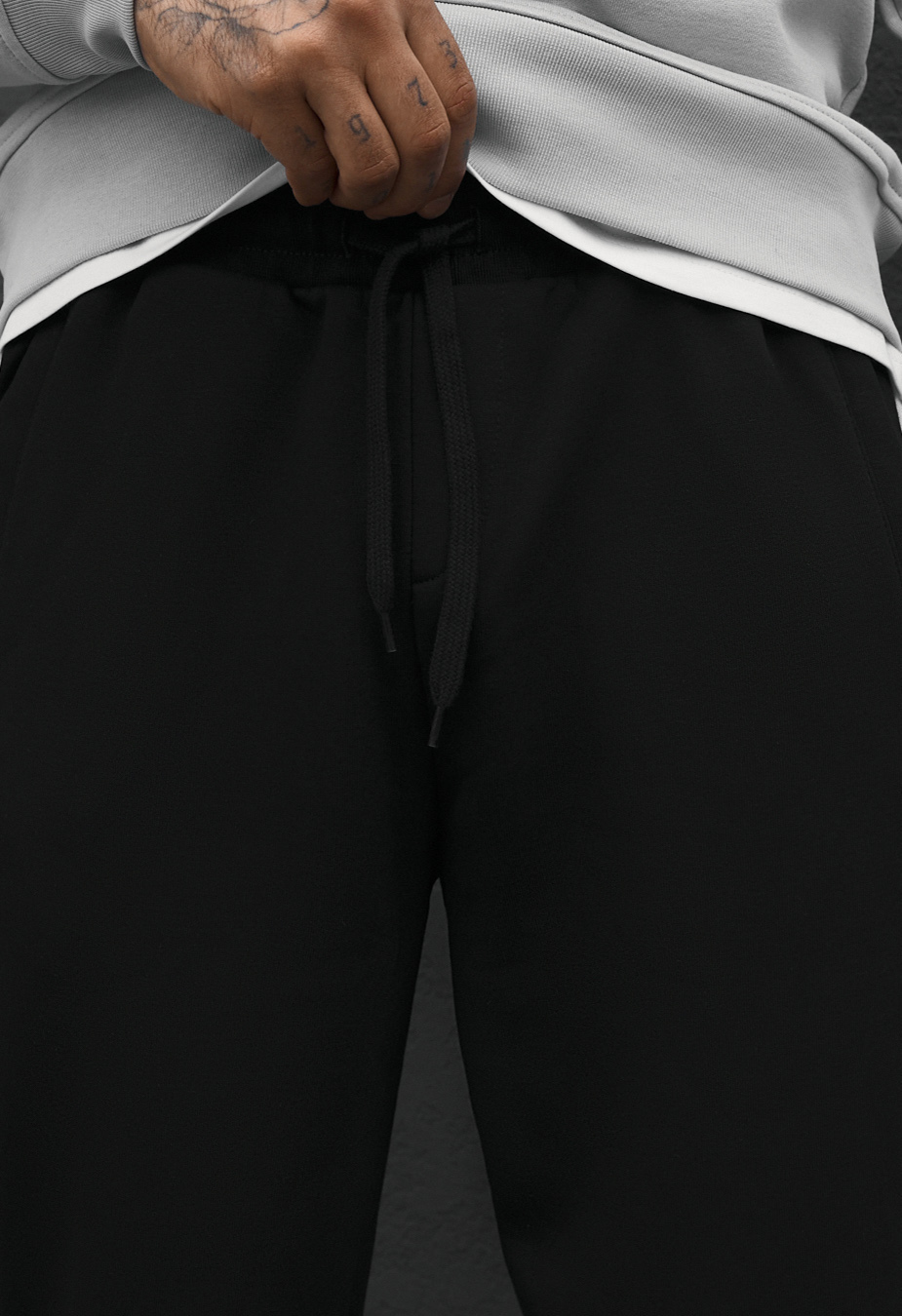 Spodnie dresowe Staff un black lampas fleece
