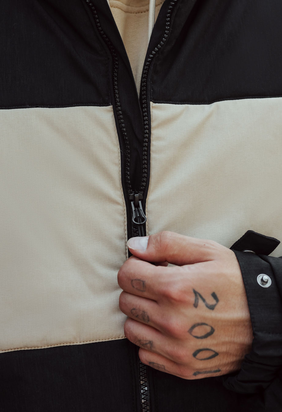 Półsezonowa kurtka Staff le back & beige
