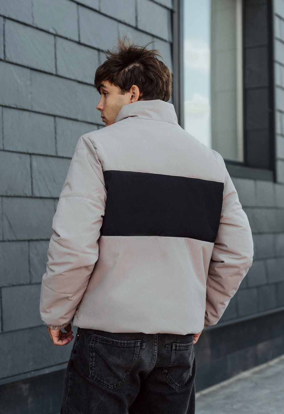 Kurtka Staff le light gray & black