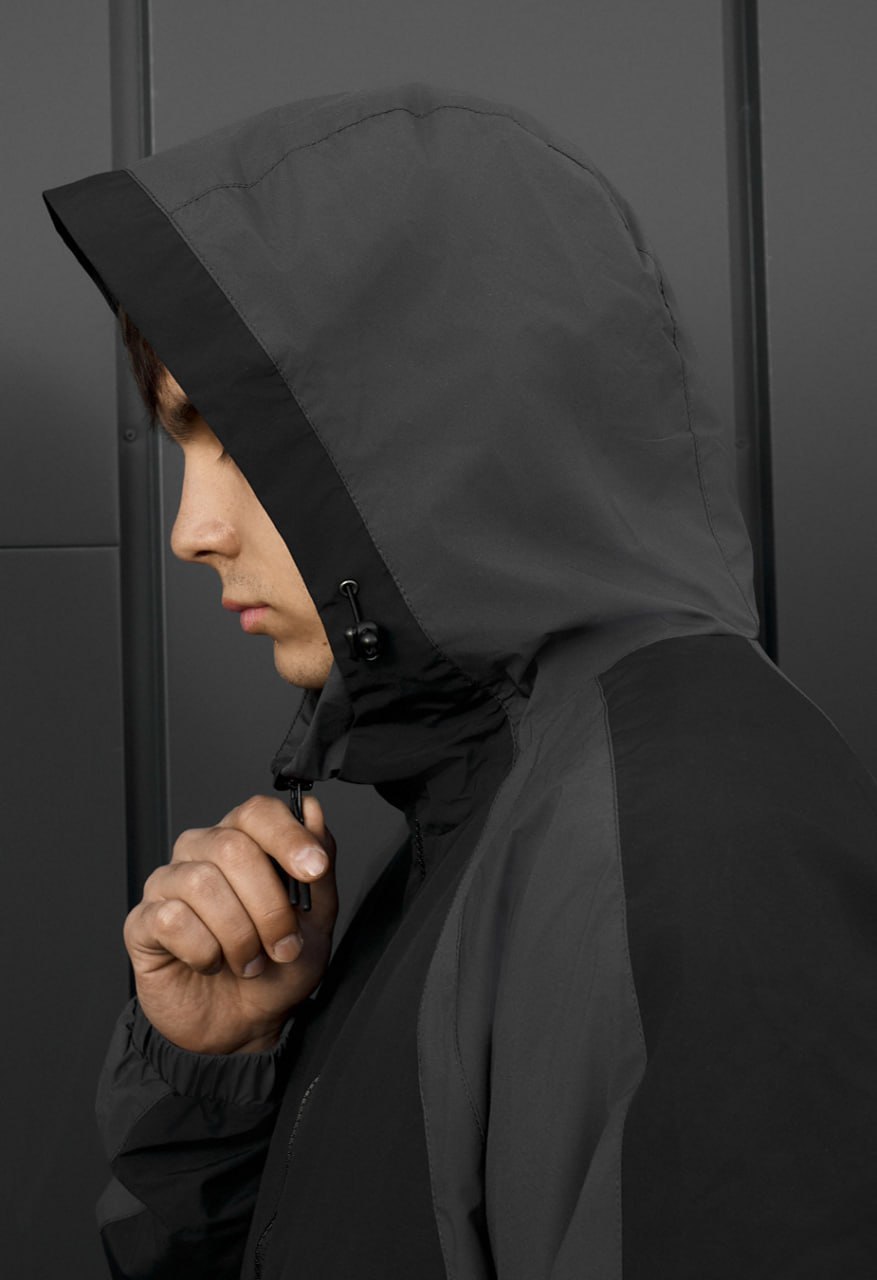 Wiatrówka Staff x Husll si black & gray