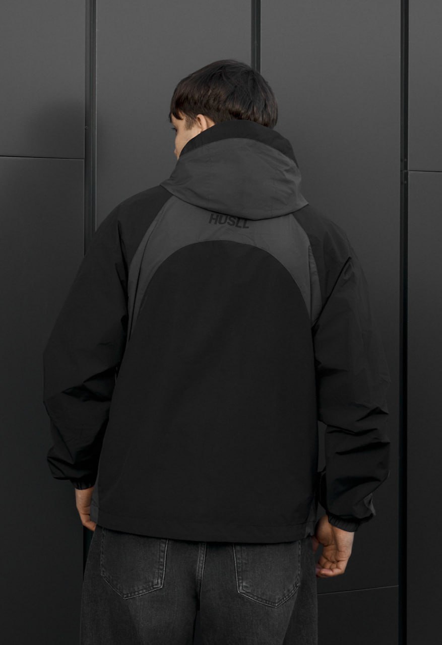Wiatrówka Staff x Husll si black & gray