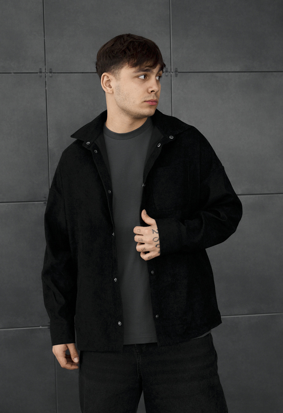 Koszula Staff velvet black