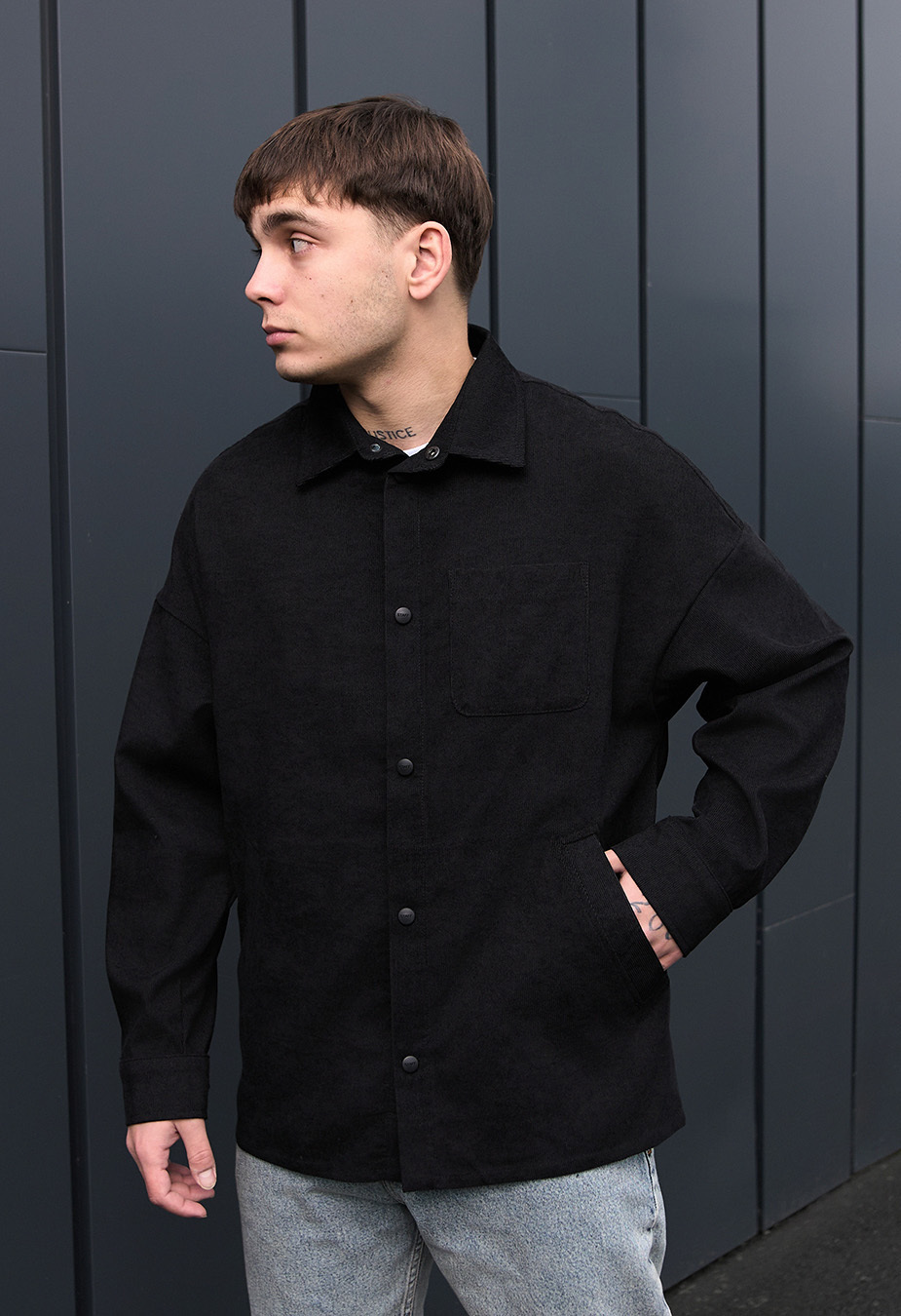 Koszula Staff velvet black