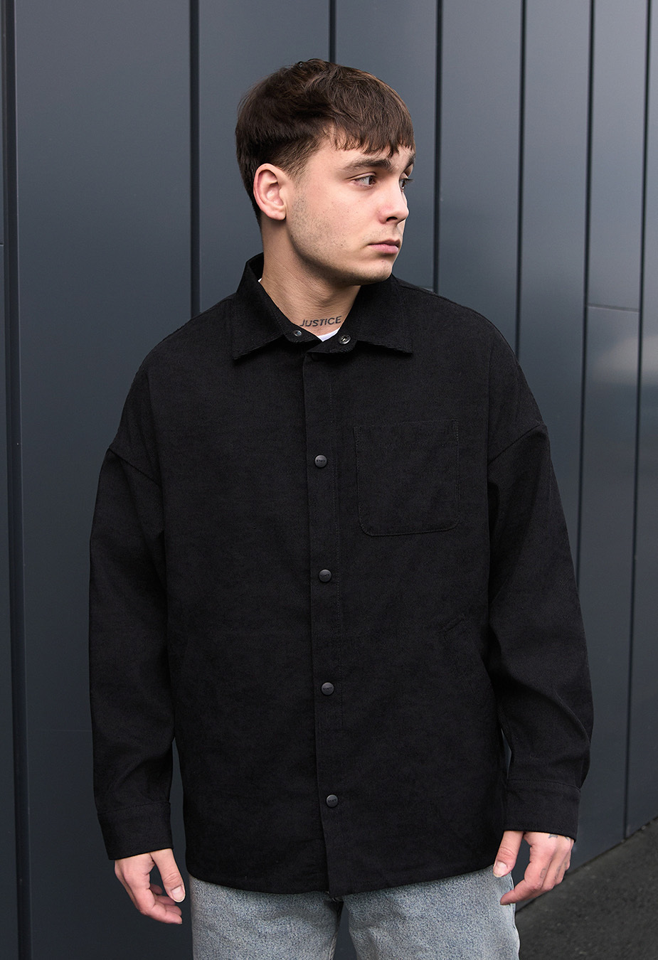 Koszula Staff velvet black