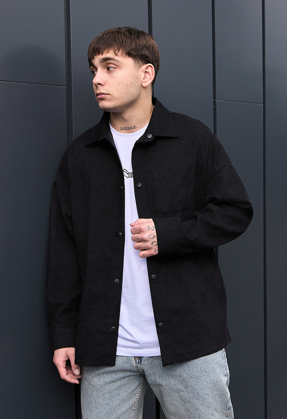 Koszula Staff velvet black